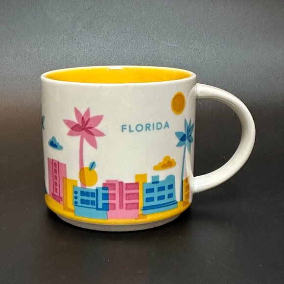NEW Starbucks You Are Here Collection Florida 14 Ounce Ceramic Mug - Picture 4 of 11